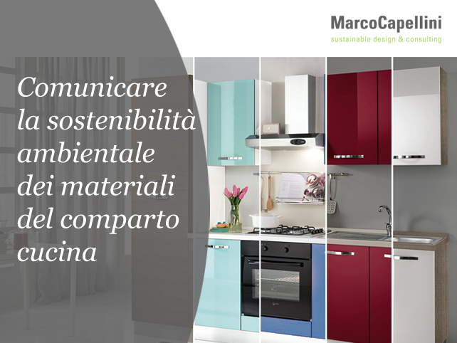 Comunicare la sostenibilit ambientale dei materiali del comparto cucina.Marco Capellini.01